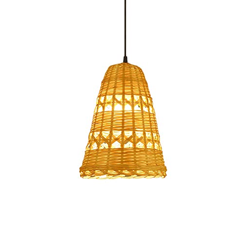 Luminaire suspendu style japonais bambou pour salon chaleureux