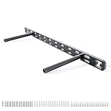 1pc Floating Shelf Bracket Heavy Duty,Decorative Floating Shelf Hardware Hidden Black Metal Fireplace Mantel Brackets (18