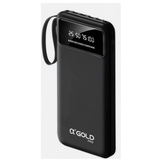 Carregador Portátil Power Bank 10000mah 37wh Ultra Rápido 3.1A Ion Lítio Display Lightning USB-C 2x USB V8 Para Iphone Android Xiomi Apple Samsung Homologado Anatel 4 fios Destacaveis Lanterna BTE-18A