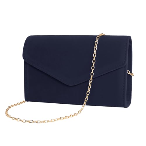Image of Clutch Purses for Women Evening Bag Faux Suede Formal Party Wedding Cocktail Prom