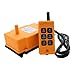 GEBSKI HS-6 Industrial Wireless Remote Control System Electric Hoist Pushbutton Switch for CNC Winch 1Transmitter+1Receiver 6 Channels(220VAC)