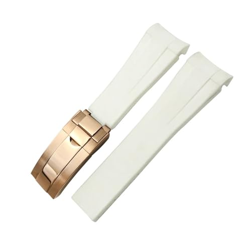 [XGYOMVB] 20mm 21mm 22mm o[EHb`oh Tu}[i GMT}X^[ fCgi VRXgbv ubN 18mm 19mm EHb`oh uXbg(White rose gold,21mm)