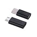 Produktbild GLUBEE USB-C Adapter - USB Typ C auf Micro USB auf Datenübertragung Ladekabel Adapter kompatibel mit Chromebook Galaxy S10 Note 9 Pixel 3 HTC U12 Galaxy S7 (Edge) und mehr (2 Stück)