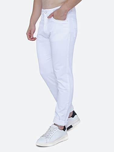 Image of Strechable Denim Regular Fit Mid Waist Light Weight Soft Feel Stretchable Denim Jeans Pant for Men