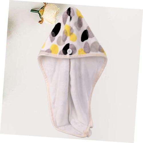 FOMIYES Chapéu Para Secar O Cabelo Touca De Banho Macia Turbante De Cabelo Envoltório De Toalha De C