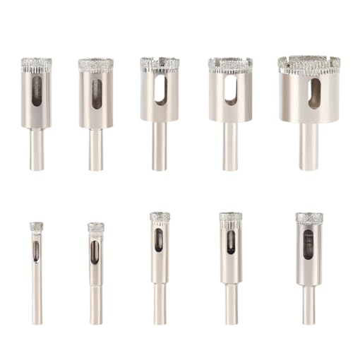 Broca de diamante para vidrio y azulejo 3-100 mm pack 10 pzas