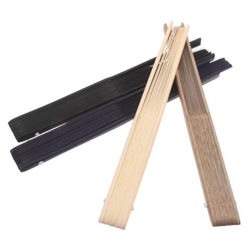 Abanico de bambú plegable decorativo de mano estilo antiguo de 4 piezas 2