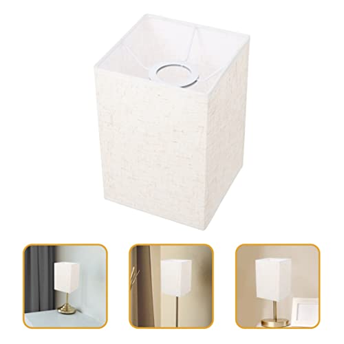 Image of BESPORTBLE 2pcs Linen Lampshade Lamp Shade Accessory Square Replacement Hanging Ceiling Small s Desktop Desk Spider Office Led