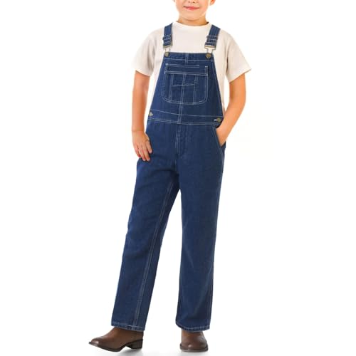 HISEA Boys' Denim Overalls (Sizes 4-16)