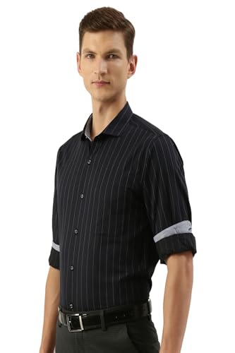 Image of Peter England Men's Striped Slim Fit Shirt