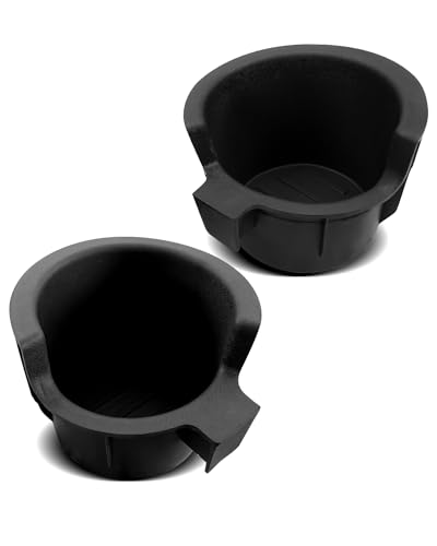 Right Left Side Cup Holder Insert Compatible with Ford Super Duty 2011-2019 Replace BC3Z2813562EA BC3Z-2813562-DA, 1 Pair
