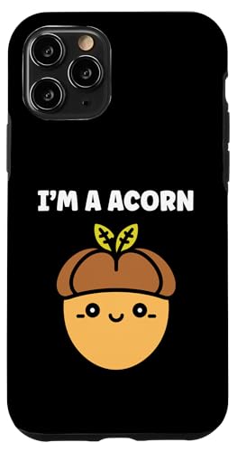 Funny Oak Acorn Small Nut Minimalist Cute simple team Acorn �X�}�z�P�[�X iPhone 11 Pro �p