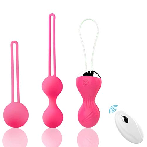 SXOVO 膣トレボール 究極の締まり 3段階鍛練 膣トレーニング ローター 収縮運動骨盤底筋 尿漏れ対策 完全防水シリコン 女性用 ゲイシャボール ピンク - 画像1