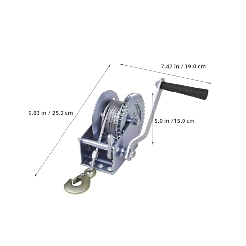 Winche manual con cable de acero de 10m y capacidad 3500lbs miniatura 2