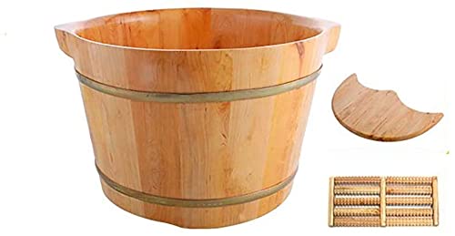 Katzowen spa de pies de madera maciza para masaje y pedicura