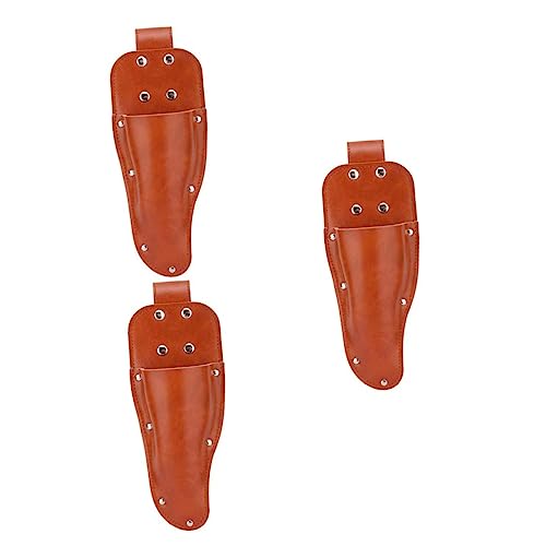 IWOWHERO 3pcs Scissor Set Barber Scissor Storage Bag Pruners Garden Shears for Salon Use