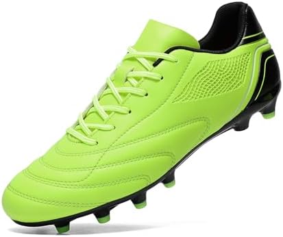 HaloTeam Soccer Shoes Mens Cleats Outdoor Professional Training Turf Football Boots Breathable Athletic Sneaker for AG/FG 6.5 US-11 US