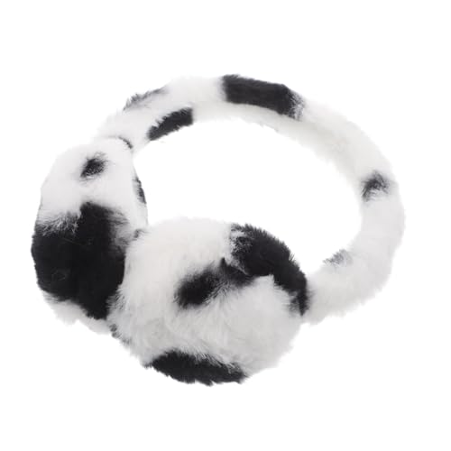 OATIPHO Cute Print Fluffy Winter Ear Muffs for Women Lightweight Plush Ear Protectors Soft and Comfortable Cold Weather Covers Warmth and Frostbite Protection for Winter Activities
