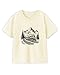 Toddler Boy Shirts Baby Kids Short Sleeve T-Shirt Graphic Tee Funny Letters Print Cotton Tops 2T-8 Years Train