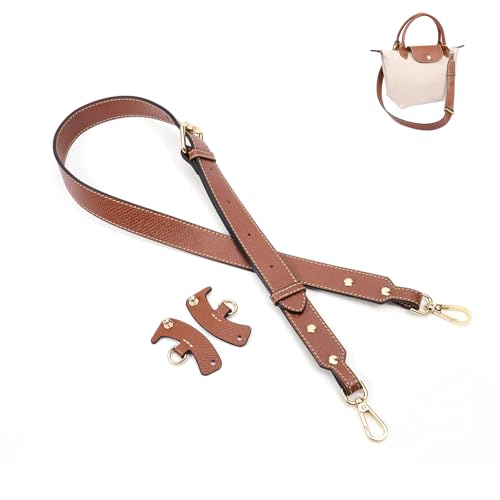 Image of SENTEN Purse Straps Replacement, Leather Crossbody Shoulder Strap Kit Adjustable for S /M Longchamp