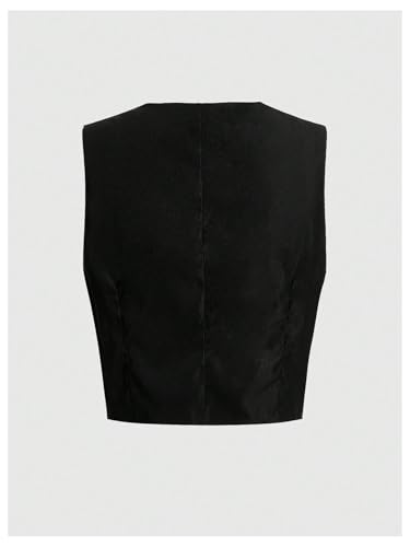 MakeMeChic Women's Floral Embroidery Vest Top V Neck Button Down Sleeveless Hippie Jacket2