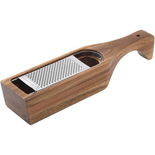 Tsffae Rallador De Queso Parmesano De Acero Inoxidable, con Recipiente Extraíble Y, Rallador para Queso, Rebanador De Verduras, Trituradora De Alimentos, 1 Ud.