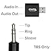 Plugable USB Audio Adapter with 3.5mm Speaker-Headphone and Microphone Jack, Add an External Stereo Sound Card to Any PC, Compatible with Windows, Mac, and Linux - Driverless