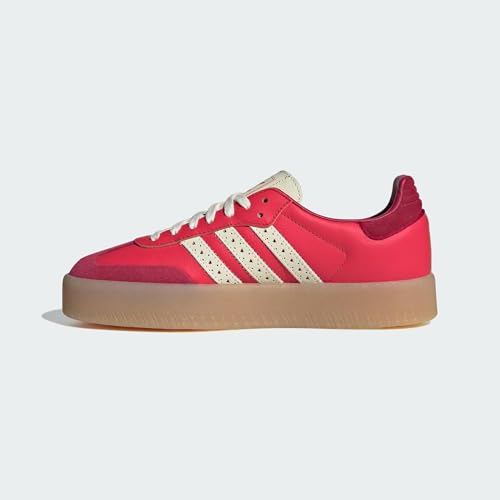 Image of adidas Sambae Womens Sneakers, Bright Red /Cream White /Team Victory Red, Size 6.5