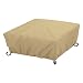 Classic Accessories Terrazzo Full Coverage Square Fire Pit Cover - All Weather Protection Outdoor Cover, Small, 30-Inch (59922-EC)