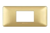 Bticino AM4819MGL Platte Matix 2 Module, Centrati Gold