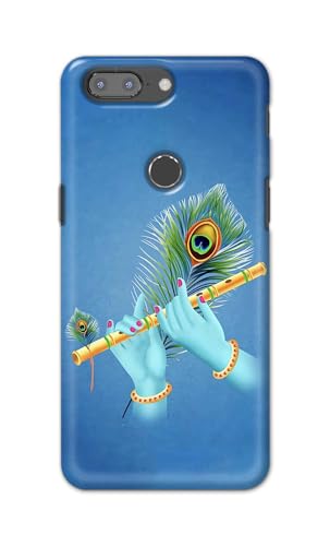 Image of PRINTFIDAA Printed Hard Back Cover Case for OnePlus 5T Back Cover (Flute in Krishna Hands) -112