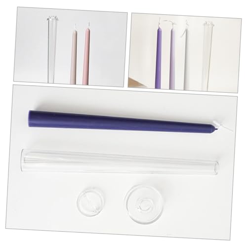 ARTIBETTER Beeswax Candle 3pcs Plastic Taper Easy to Clean Creative Shape Perfect for DIY Craft Wedding Decor - Image 7