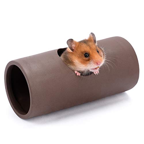 Niteangel Keramik Hamster Tunnel & Röhren Versteck - für Zwergrobo Syrische Hamster Mäuse Ratten oder andere Kleintiere (Tunnel - Klein)