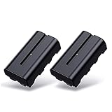 Oxsmal NP-F550 Kamera Akku als Ersatz für Sony NP F970, F750, F770, F960, F550, F530, F330, F570, CCD-SC55, TR516, TR716, TR818, TR910, TR917 usw, 2900mAh Ersatzakkus, 2 Stück