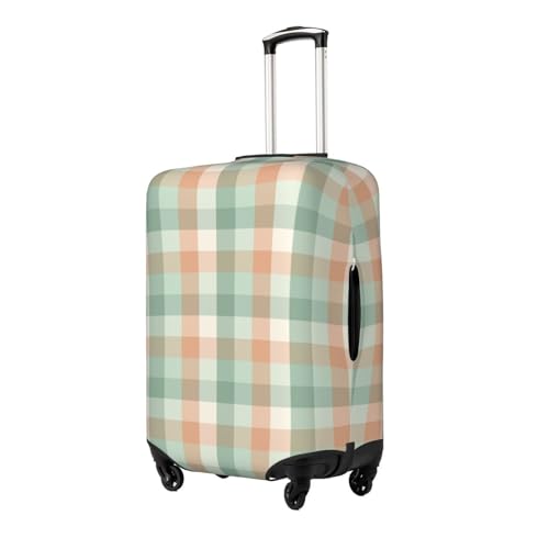 Square Picnic Plaid Print Luggage Cover Elasticated Suitcase Covers TSA Approved Stylish Scratch Washable Resistant Case Protector for Kids and Adults2