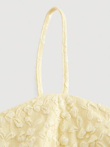 SOLY HUX Women's Ruffle Hem Cami Top Spaghetti Strap Peplum Summer Camisole Tops3