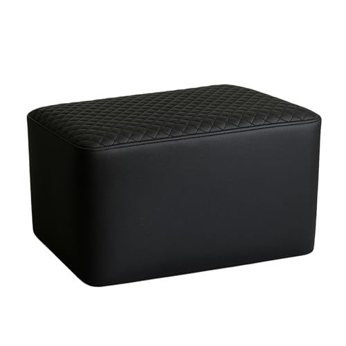 Image of Armrest for Car, Back Seat ArmRest, Black PU Leather Hand Rest Pad with Diamond Stitch Design | Comfortable & Durable Rear Seat Armrest for All Cars