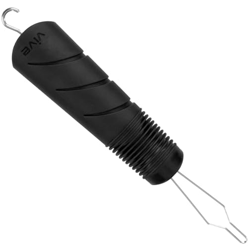 Button Hook by Vive - Dressing & Indepedent Living Aid - Button Hook Gripper & Zipper Pull Assist Tool - Shirt & Coat Buttoner for Limited Dexterity & Mobility