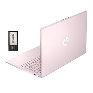 HP Stream – Laptop BrightView HD de 14 pulgadas, Intel Celeron N150, 16 GB de RAM, 288 GB de almacenamiento (128 GB eMMC + 160 GB de estación de acoplamiento), gráficos Intel UHD, cámara web 720p, Wi-Fi, 1 año Office 365, Win 11 S, rosa