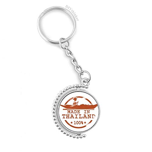 Porte-clés kayak Thaïlande DIYthinker, une idée cadeau originale avec anneau rotatif 3,5"