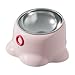 Bothyi Tilted Cat Feeder Bowl Stainless Steel Pet Bowl Bedroom Nonslip Garage Home Travel Food Dispenser Feeding Dish for Pets Puppy, Pink