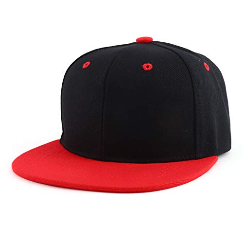 Image of Trendy Apparel Shop Infant to Youth Plain Structured Flatbill Snapback Cap