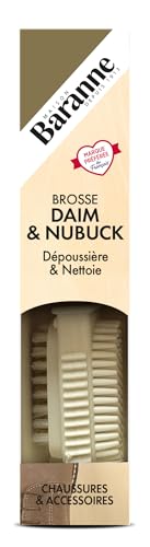 Baranne Brosse à Daim & Nubuck – Dépoussière & Nettoie – Chaussures, Vêtements & Accessoires – Surfaces en Daim & Nubuck - Brosse 3en1-1 Unité