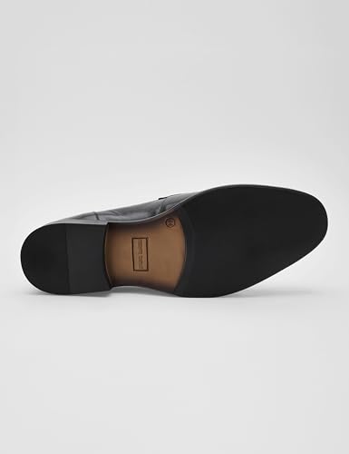 Image of Monte Carlo Mens Solid Slip on Genuine Leather Penny Loafers (201821FW)