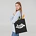 Waritili 5 | 25 | 50 Pack Economical Reusable Canvas Tote Bag, 10 Oz Thicken Grocery Bag, Blank Bag Suitable for DIY(Black) (50, 8.8 x 9.6 Inch)