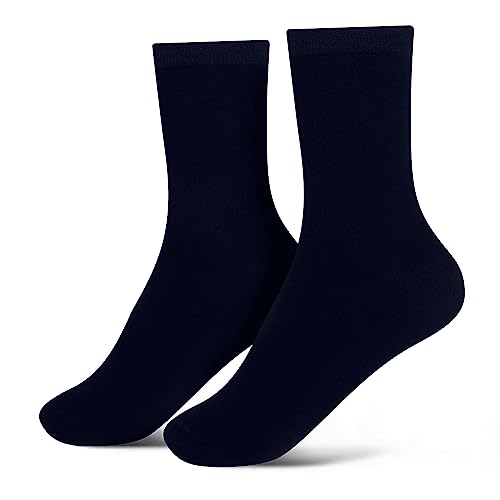 Image of Jacob Alexander Pair of Adult Solid Crew Dress Socks