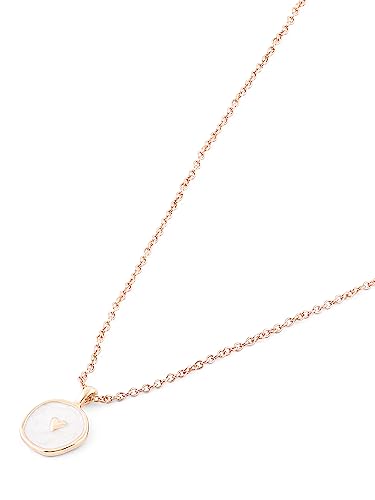 Enamel Tiny Heart Pendant & Chain for Women