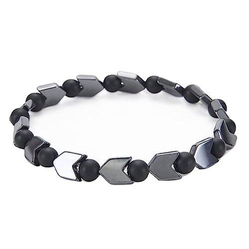 Cadeau de couple bracelet de perles pierre naturelle homme femme 21,5cm