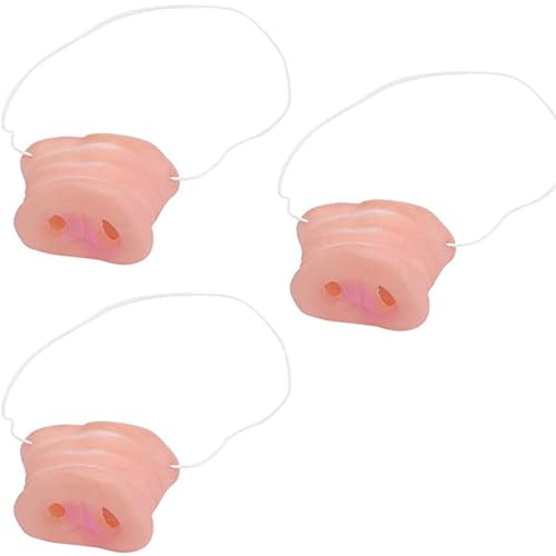 BinaryABC Halloween Pig Nose Hog Snout Holloween Costume Party Props 3Pcs (5X6cm)