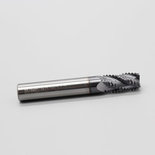Image of Roughing End Mill JESTUOUS Carbide Square Nose 4 Flute Fine Tooth Bit 3 /8 inch Shank Dia. 3 /4 inch Flute Length for Milling Metal Steels,1 Piece
